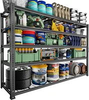 Garage Shelving 3300 LBS Capacity Sorage Shelves Heavy Duty 5 Tier Adjustable Metal Organizer Wire Rack 60"L x 24"W x 78"H 1