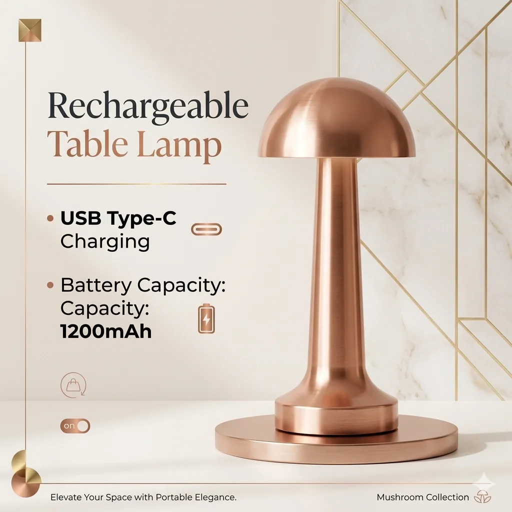 GG빙고 메탈 데스크 램프 1200mAh 3색 LED 데스크 램프 터치 컨트롤 밝기 조절 테이블 램프 가정 및 사무실용