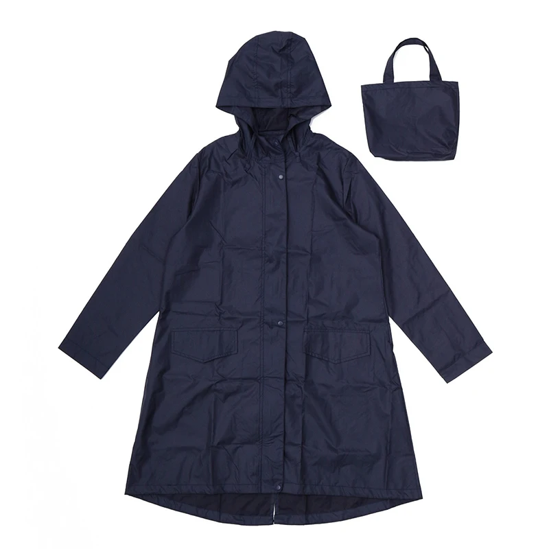 

Women Raincoat Men Black Hooded Poncho Windbreaker Rain Clothes Covers Impermeable Portable Windproof Zipper Motorcycle Rainwear