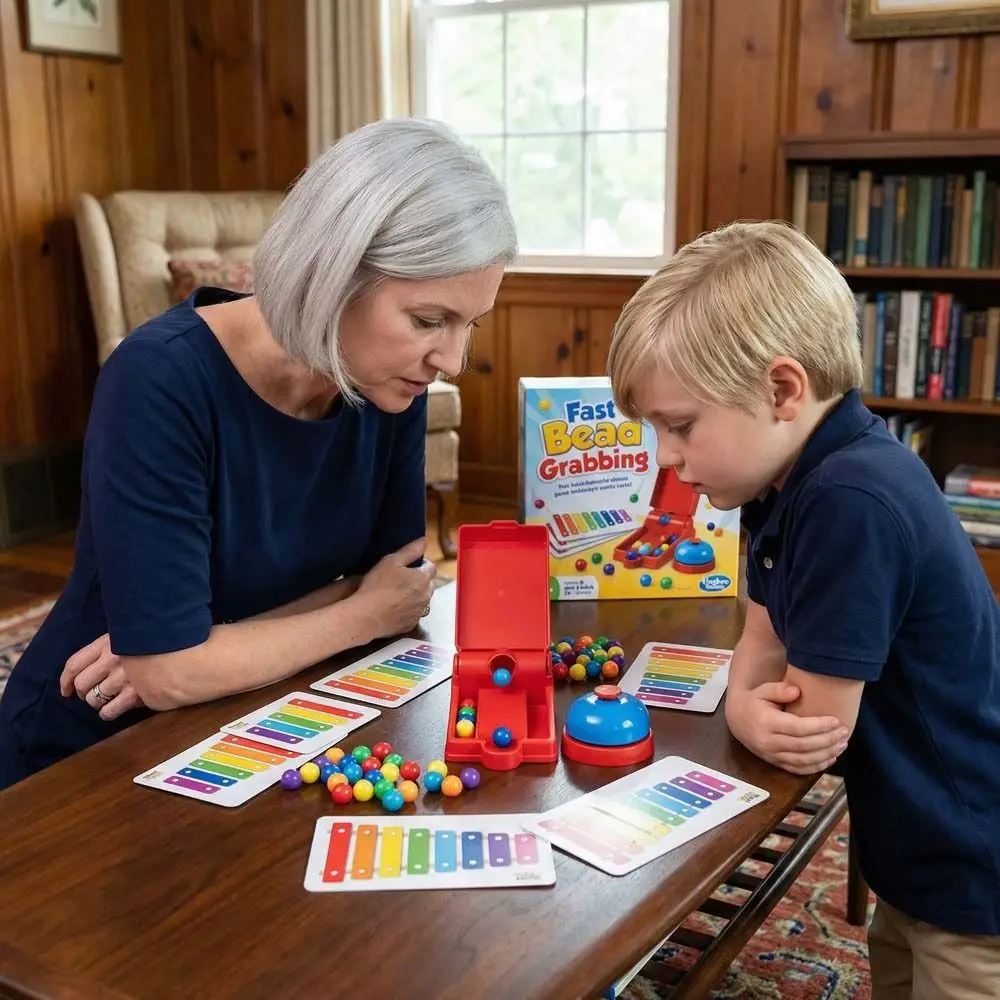 Exciting Bead Grabbing Board Game - Fast-Paced Color Match Strategy