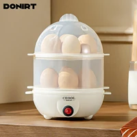 Multifunctional Egg Boiler 2 Layers Mini Electric Egg Cooker Egg Steamer Kitchen Steamed Breakfast Automatic Power Off Cooker 1