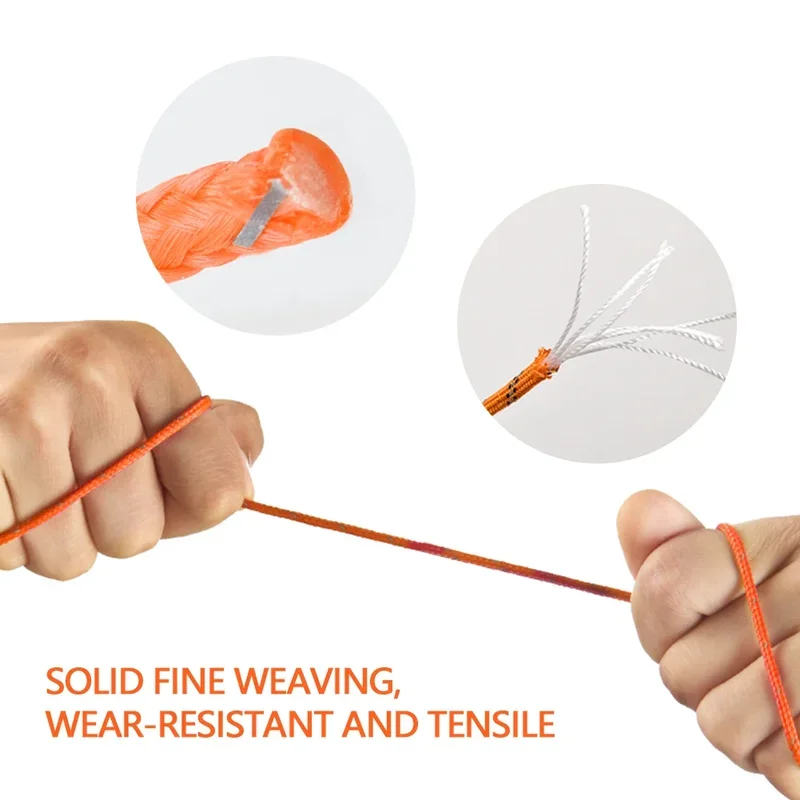 4m 4MM Reflective Guyline Tent Rope Multifunction Runners Guy Line Cord Paracord Outdoor Sports Camping Hiking Tent Accessories