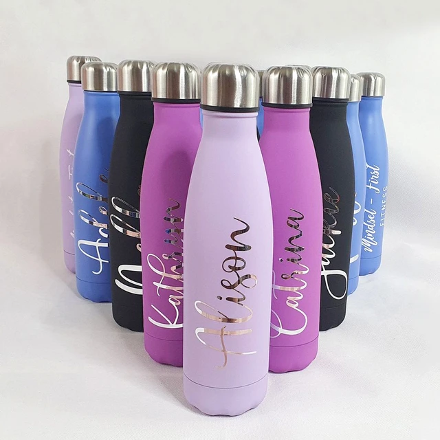 Engraved Water Bottles With Straw, Personalized Insulated Water Bottle,  Name Water Bottle, Custom Water Bottle, Valentines Gift Idea 