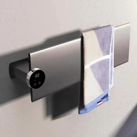 ราวแขวนผ้าเช็ดตัวไฟฟ้าติดผนัง พร้อมระบบฆ่าเชื้อและอบแห้ง ปรับอุณหภูมิได้ เหมาะสำหรับห้องน้ำและร้านทำผม 1