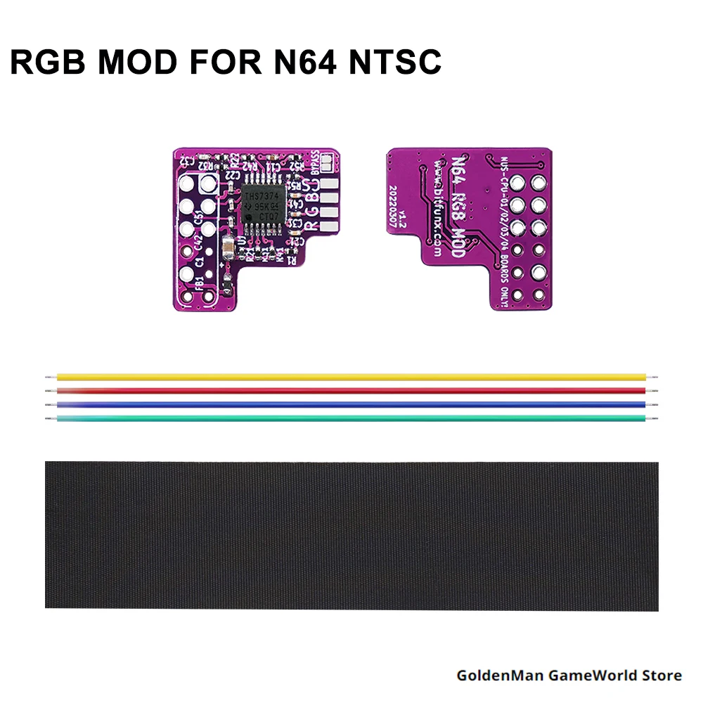 BitFunx-Kit MOD RGB para Nintendo 64, THS7374,