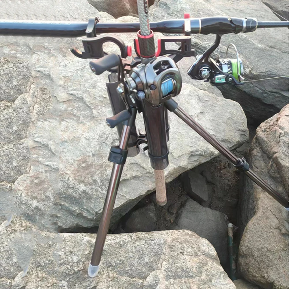 Adjustable Aluminum Fishing Rod Support Rack