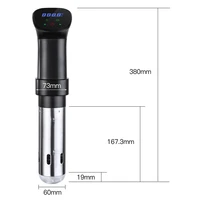 Cuiseur Sous Vide étanche 1800W, circulation par Immersion, cuisson précise avec affichage numérique LED, chauffage intelligent pour mijoteuse 6