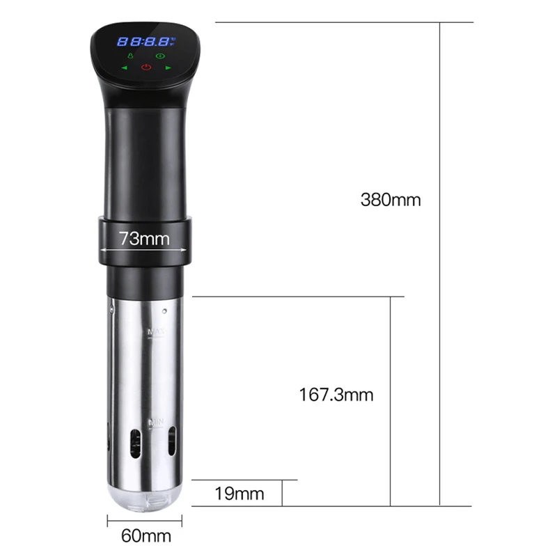 1800W Waterproof Vacuum Sous Vide Cooker Immersion Circulator Accurate Cooking With LED Digital Display Smart Slow Cooker Heater 6