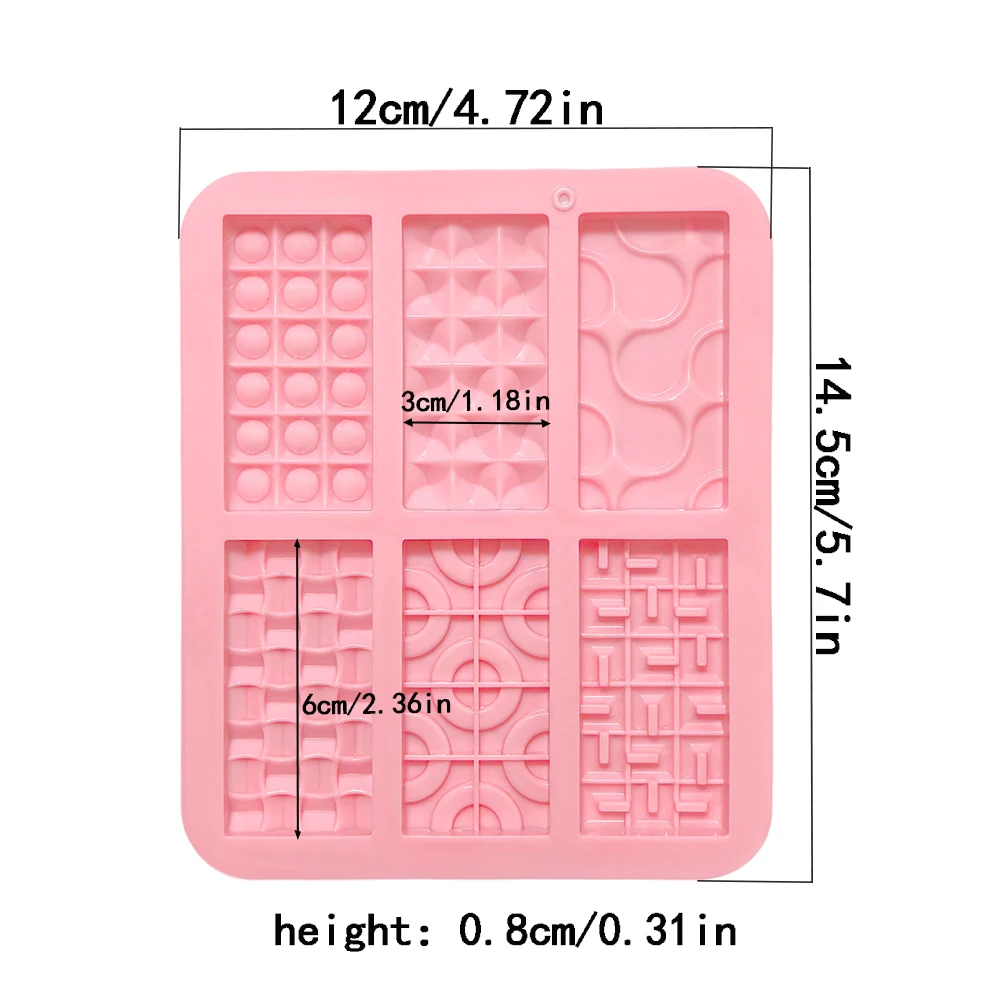 1Pc Creative Mini Euler Circle 6-Chamber Silicone Baking Mold – DIY Chocolate, Candy, C... - SKU SBM01550 - UGI Packaging