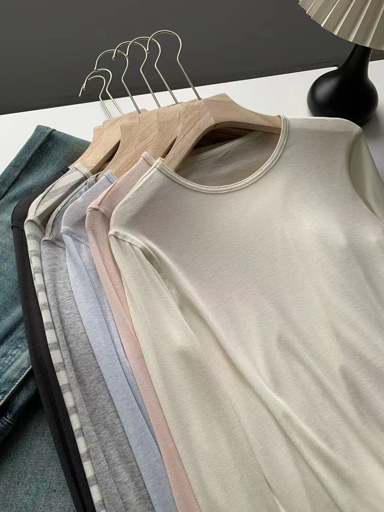 รูปสินค้า เสื้อเชิ้ตผ้าไหมผสมขนสัตว์ ฤดูร้อน