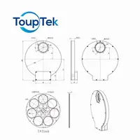 ToupTek AFW Filter Wheel Electric 7x2'' Large L Electric Filter Wheel 7x2 Inch Astronomical Telescope Accessories 2