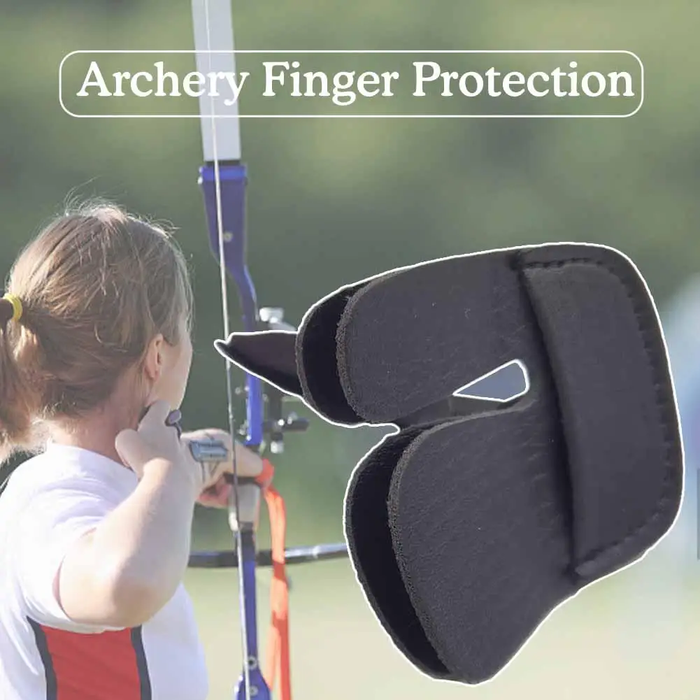 

Archery Finger Protector Archery Finger Tab Shooting Practice Gear Double Layer For Recurve Bows Hunting U0G2