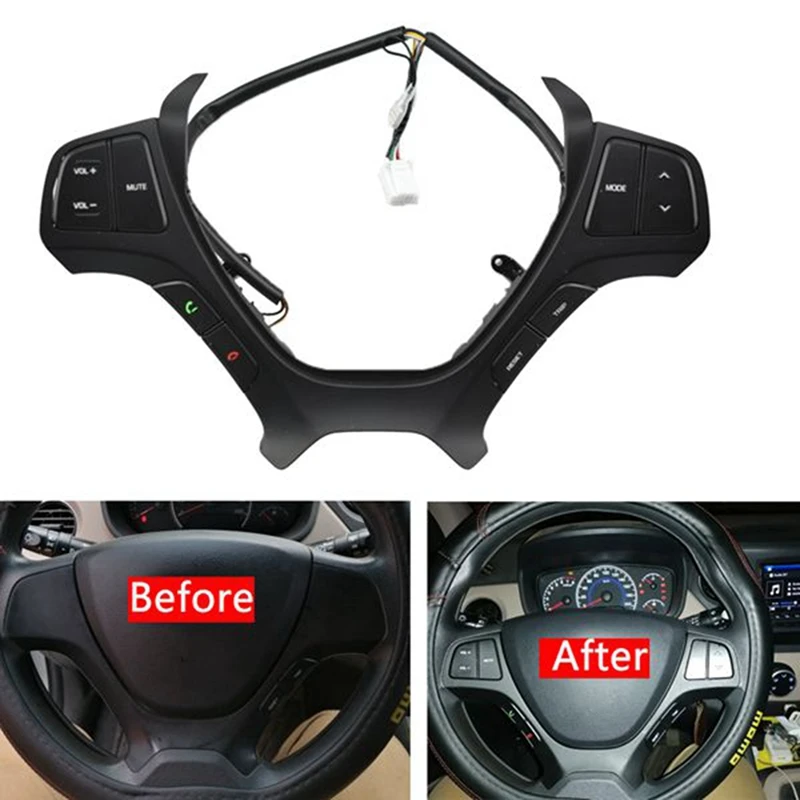 For Hyundai I10 20142017 Steering Wheel Remote Control Switch Button