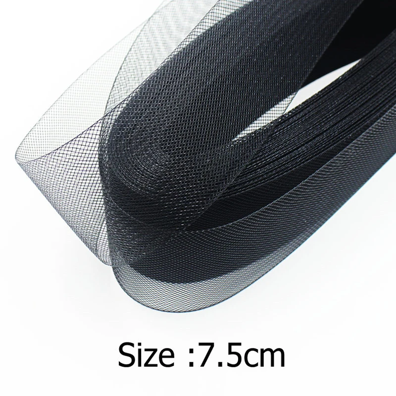 Description Picture 5 of item5Yards 7.5cm Width White Black Elastic Band For Women Clothing Wedding Dress Accessories DIY Handmade Sewing Supplies