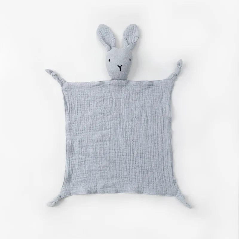 Baby Cotton Muslin Comfortable Blanket Cute  Infant Kids Sleep Appease Towel Children Rabbit Saliva Scarf Gauze Blankets 6