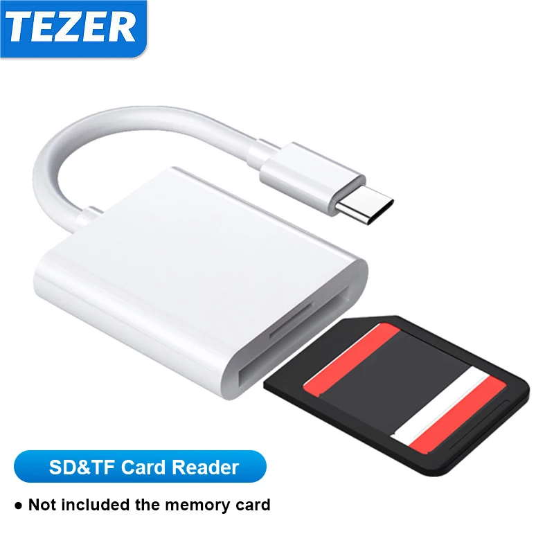 Type C To SD TF Adapter Cardreader 2 in 1 Smart Memory Card Reader For Samsung Laptop Accessories