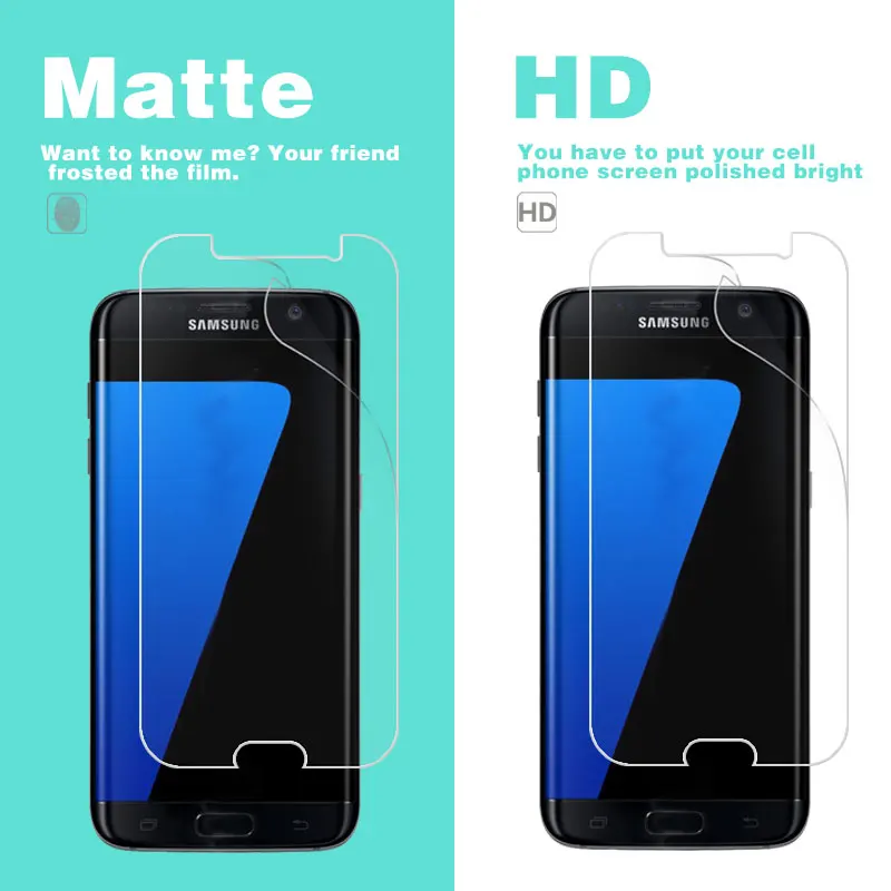 Антибликовая матовая пленка для Samsung S7 S8 S9 Active Edge Plus S7272 S7582 Style Duos LTE прозрачная