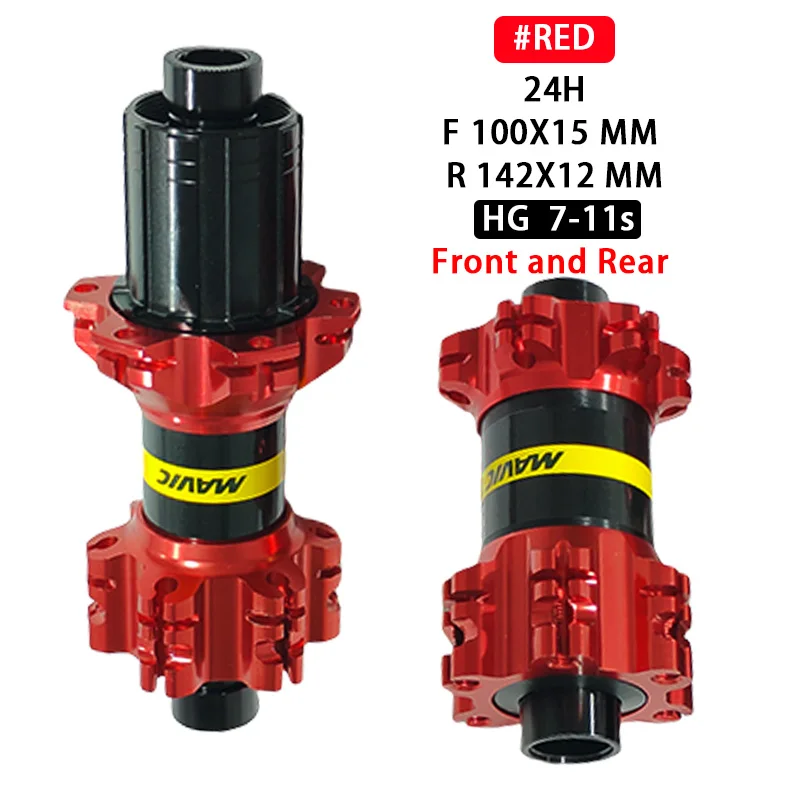 Description Picture 4 of itemBicycle Hubs Mtb/Road V Brake Disc Brake QR Thru Cassette Hub 20/24 Holes Front 100 Rear 130/135/142MM HG 7-11Speed Bearing Hub