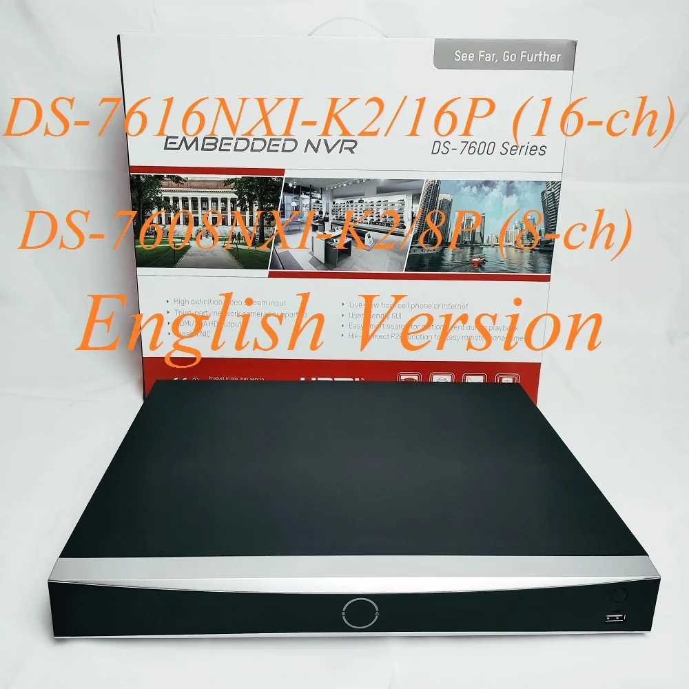 

8/16-ch 1U K Series AcuSense 4K NVR DS-7608NXI-K2/8P DS-7616NXI-K2/16P 8/16CH 4K PoE NVR, Repl. DS-7616NI-K2/16P DS-7608NI-K2/8P