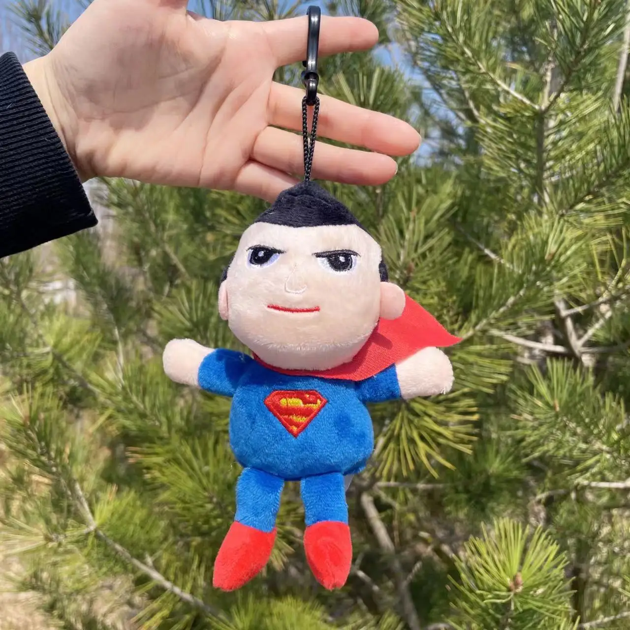 15cm Super Hero Spider-Man Superman Captain America Plush Keychains  Small Pendant Hangings Christmas Birthday Gifts For Kids 4