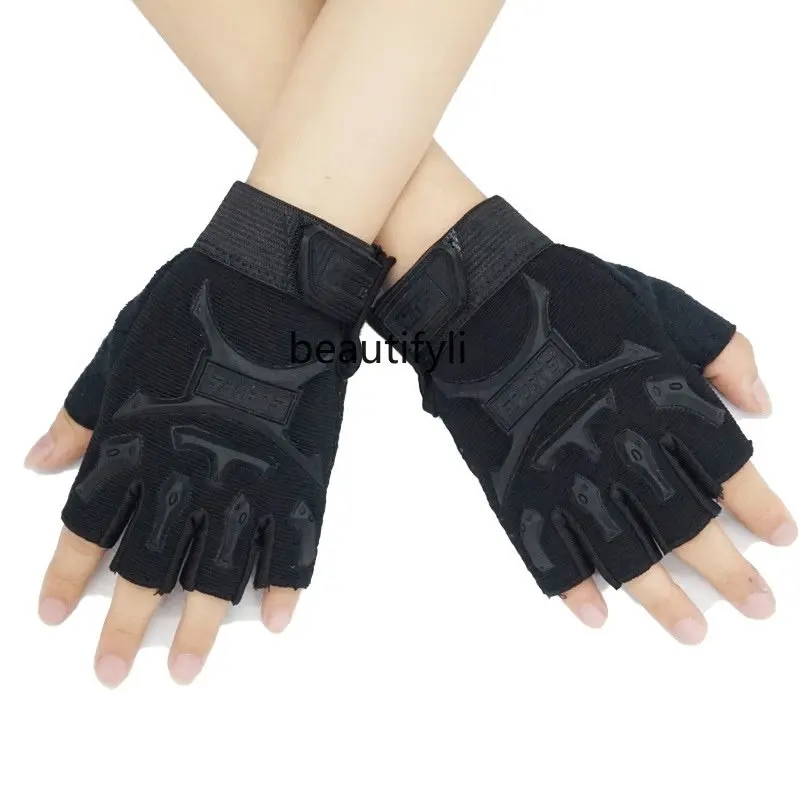 

Anti-Slip Tactical Half Finger Sports Military Gloves