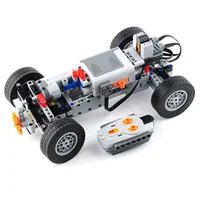 Four-wheel Drive Remote Control Car Motor Power 4WD RC Car Kit 32019 86652 Wheel Building Blocks Compatible with Legoeds RC Car 2