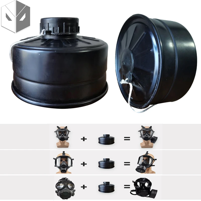 Level 2 Black 40mm Organic Ammonia Acid Gas Filter Cartridge