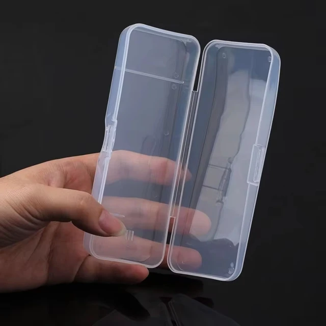 Boîte de Rangement Universelle pour Rasoir pour Homme, Boîtier en Plastique Transparent avec Poignée, Boîte de Rasage Écologique de Haute Qualité, 2 Pièces/Lot 5