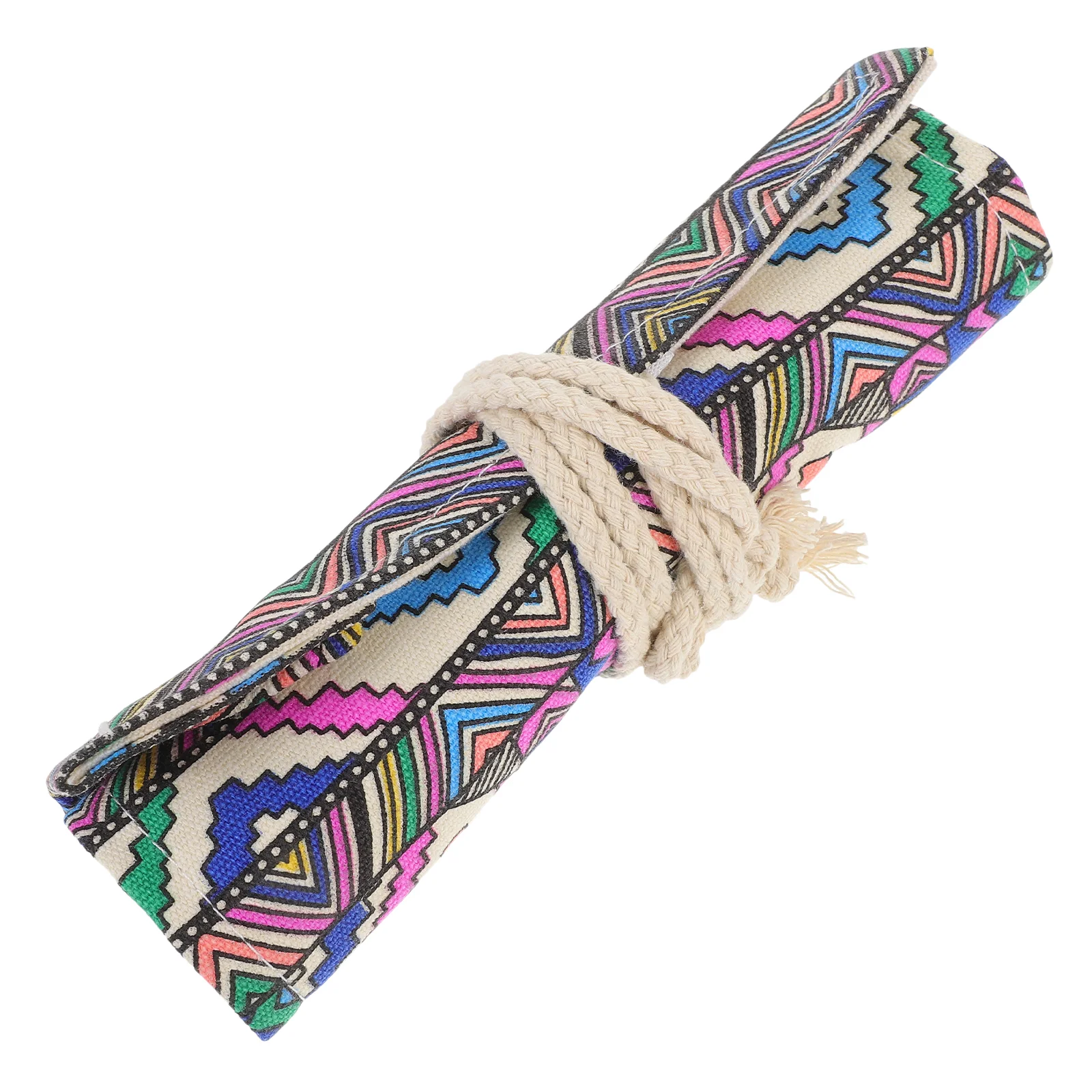 

Canvas Pen Curtain Pencil Cases for Girls Bags Holder Multifunction Storage Roll Pens