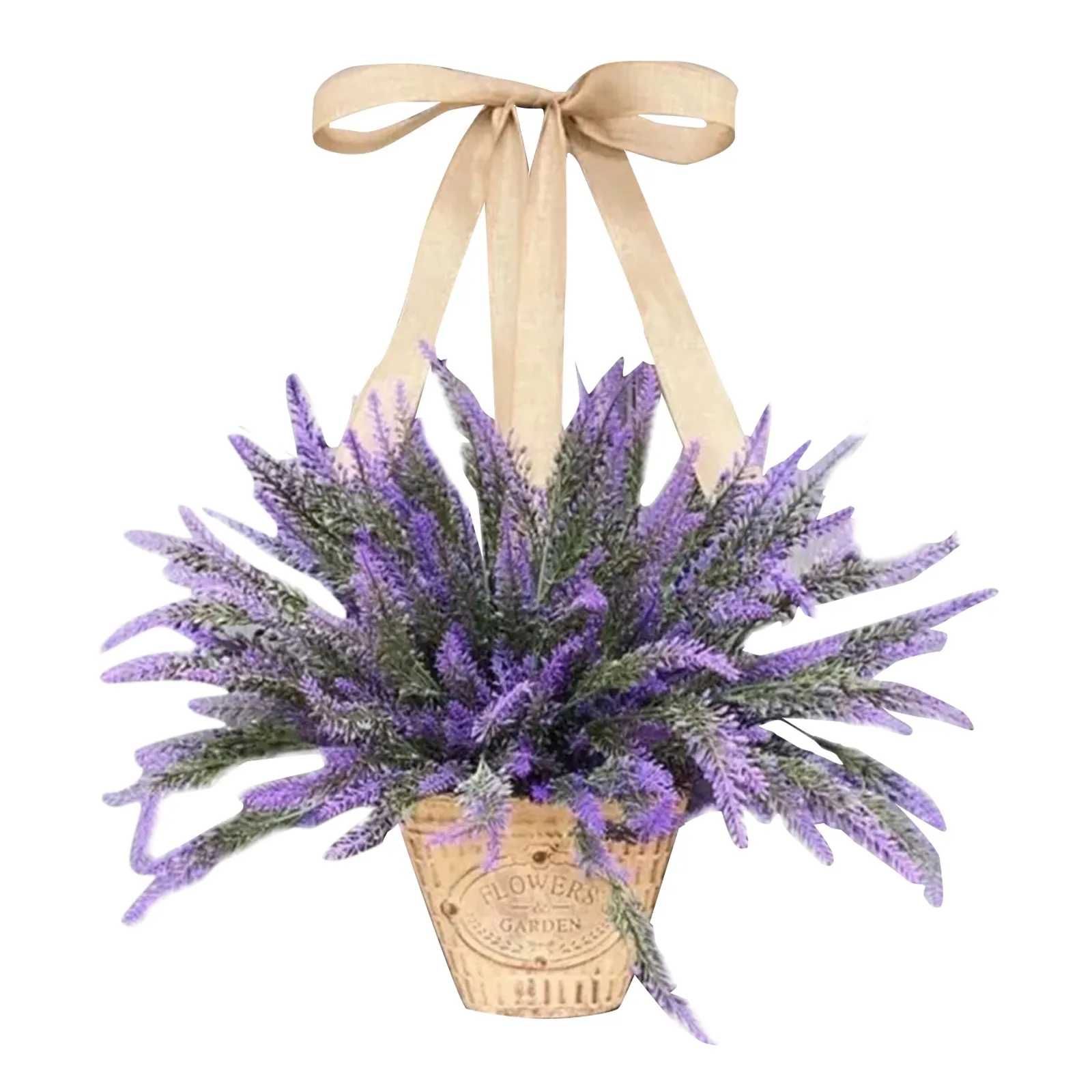 Home Decor Artificial Lavender Fake Bouquet Flower Wedding Wreath Decoration 