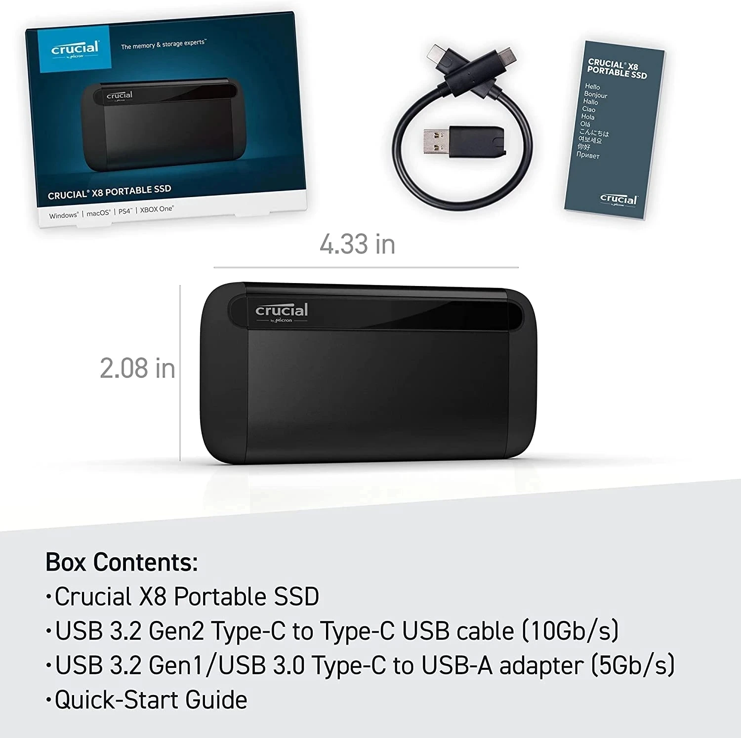 ο 1 ׶Ʈ 2 ׶Ʈ 4 ׶Ʈ ޴ SSD ִ 1050 ްƮ/ USB 3.2 ܺ ָ Ʈ ̺ USB-C 1T 2T  ο