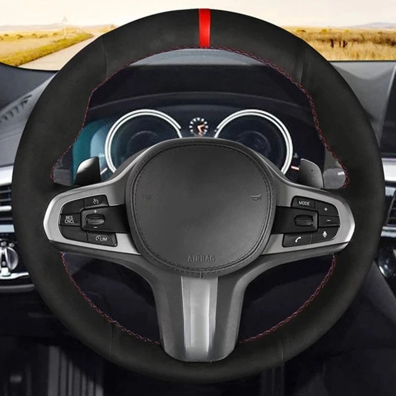

Замшевая оплетка для BMW M Sport G30 G31 G32 G20 G21 G11 G12 G14 G15 G16 X3 G01 X4 G02 X5 G05 X7 G07 Z4