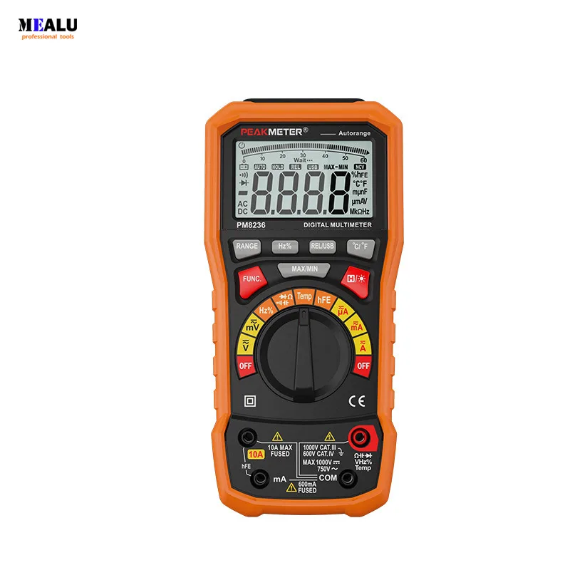 

Digital Display Multimeter Hyelec pm8236 Auto Range Power Off with Temperature Test And Data Logger Termometro Data Logger