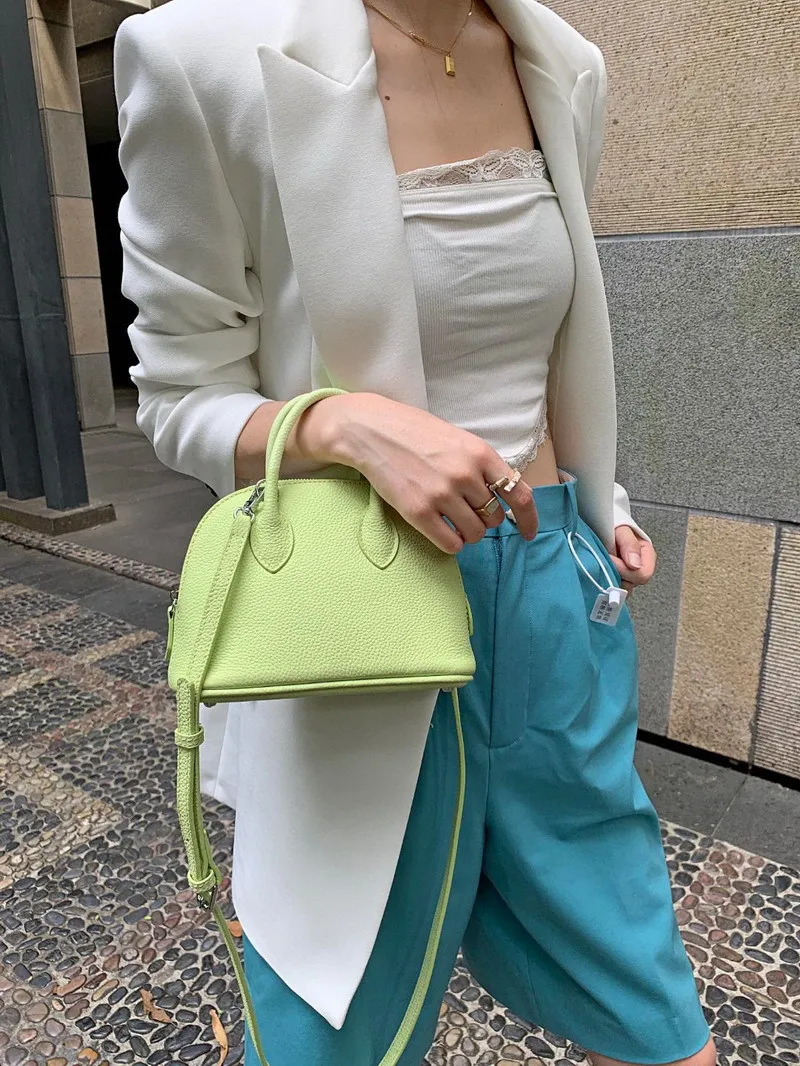 Klassische Damen Handtasche Aus Leder Als Umhängetasche Klein_voghion.com