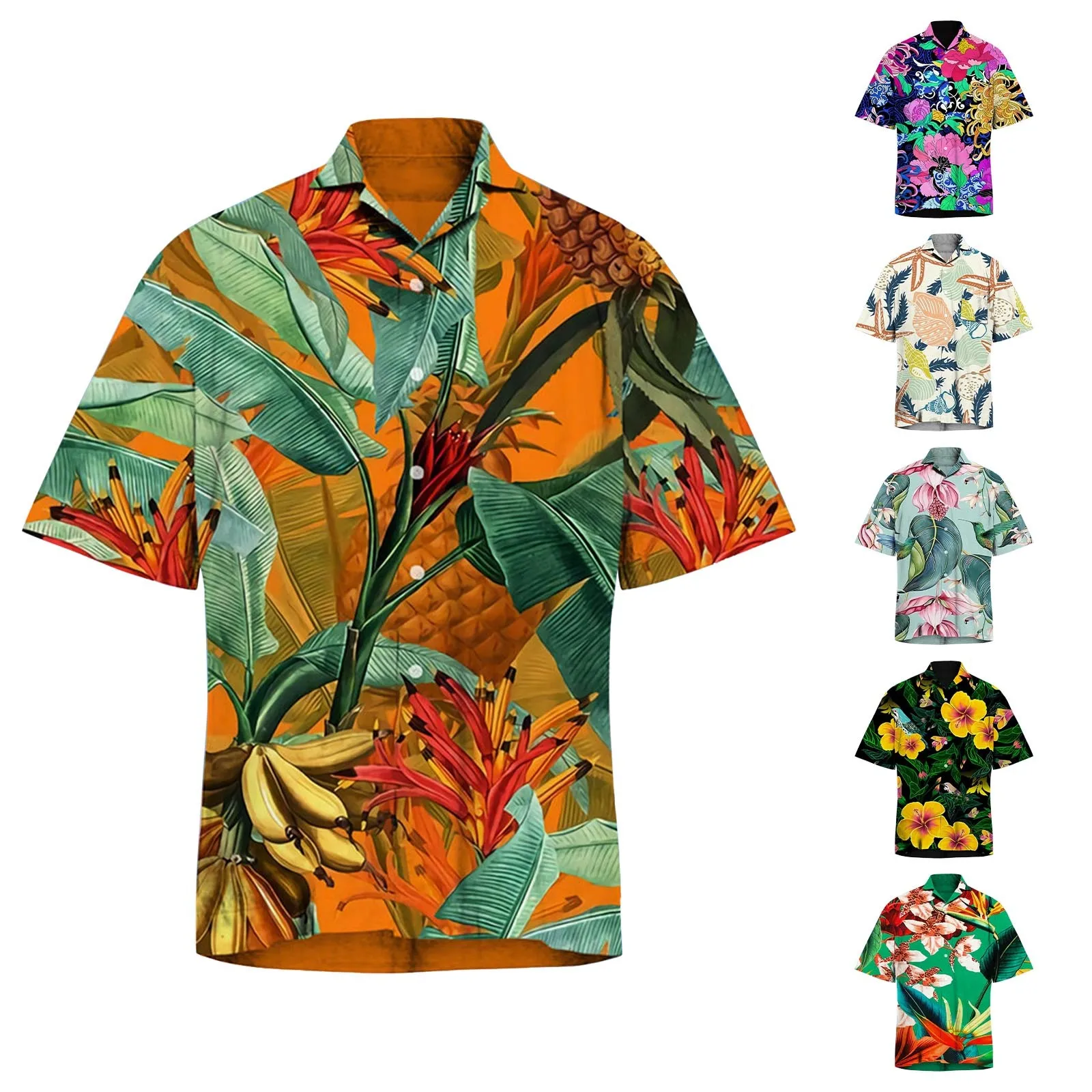 

Мужская пляжная модная трендовая пляжная одежда для отдыха с 3d-цифровым принтом для весны и осени