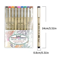 9 Colors Micro-line Pens Waterproof Durable Fine Line Drawing Art Pen Painting Drawing Marking Journaling Lllustrating Drawing 2