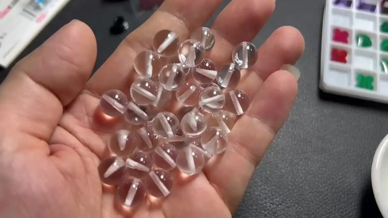 Круглая форма от 4 мм до 20 синтетический корунд белый сапфир красный рубин бусины