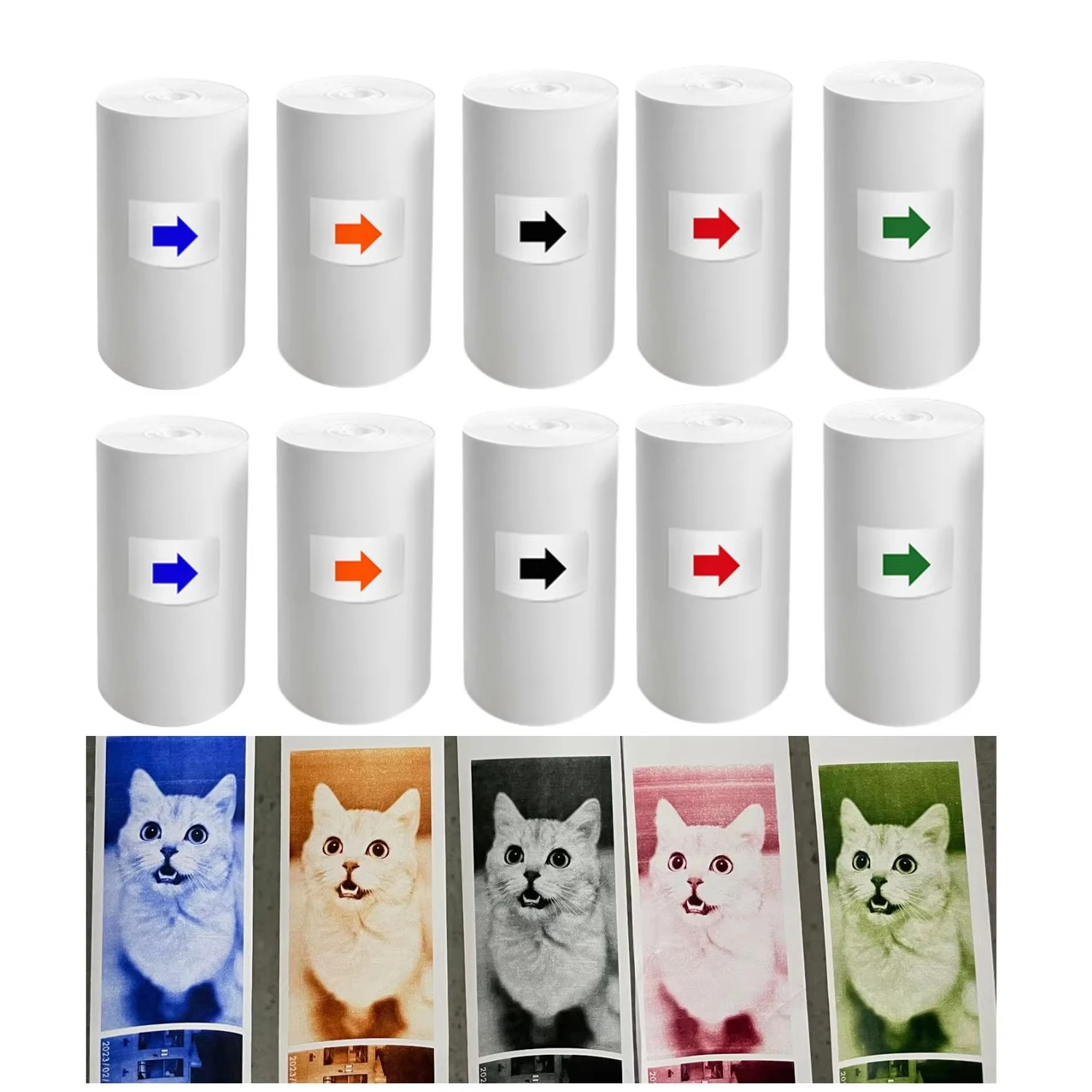 Children's Instant Photo Camera Thermal Printing Paper - Black & White Rolls