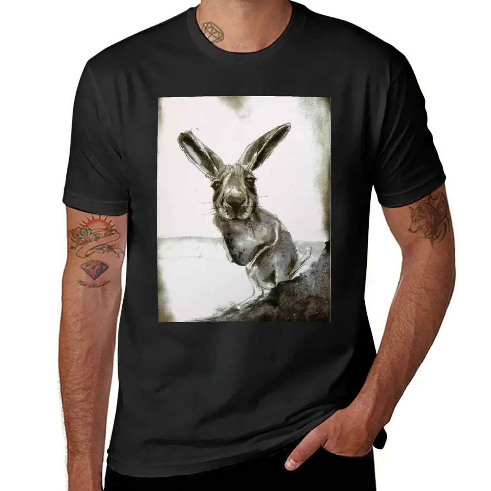 

Roo T-Shirt summer top customs tops black t shirts for men