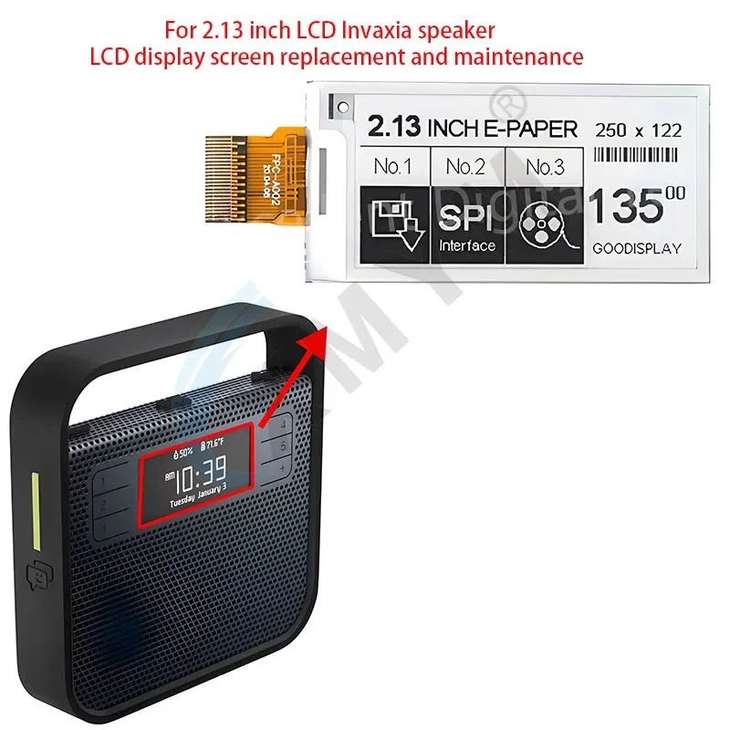 Für 2,13 Zoll LCD Invaxia Lautsprecher LCD-Display Ersatz und Wartung – Detail 1