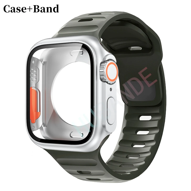 Ultra Silicone Strap and Protective Case with Screen Guard
