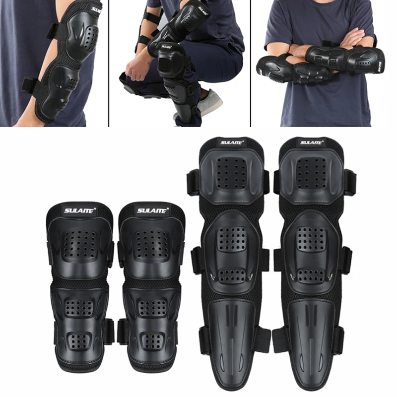 4pcsAdultElbowKneeProtectivePadsDurableElbowsPadsKneesPadsMotocrossSkating