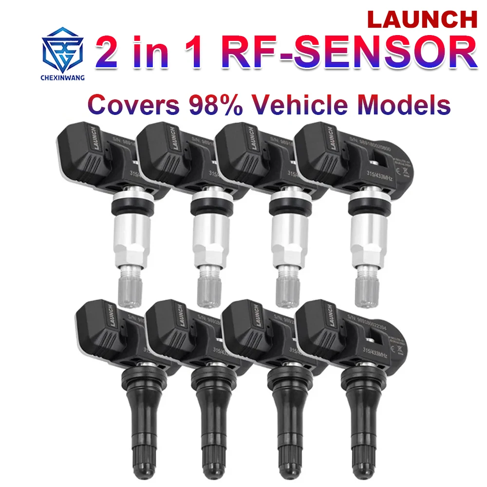 Lancio X431 2 In 1 Rf-Sensor 315Mhz 433Mhz Sensore Tpms Strumenti Di Riparazione Pneumatici Scanner Sensori Di Pressione Dei Pneumatici Tester Program