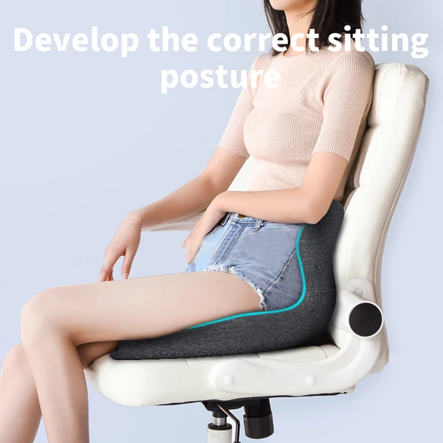 Comfort Office Chair Seat Cushion Pillow Back  Pillow Back Pain Sitting  Chair - Soft - Aliexpress
