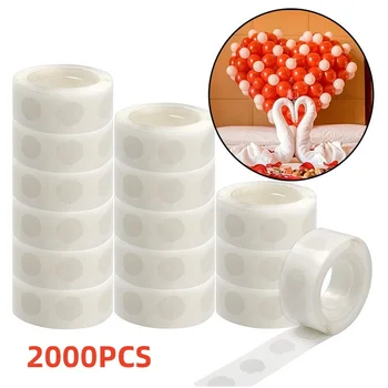 100-2000 pz Doppio Faccia Punti Adesivo Trasparente Rimovibile Palloncino Nastro Adesivo Colla Per Il FAI DA TE Matrimonio Festa di Compleanno Decor 1