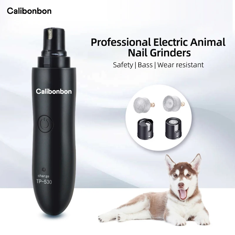 Calibonbon Pet nail grinder Electric animal nail grinders trimming dog cat claw removing shaving polishing machine