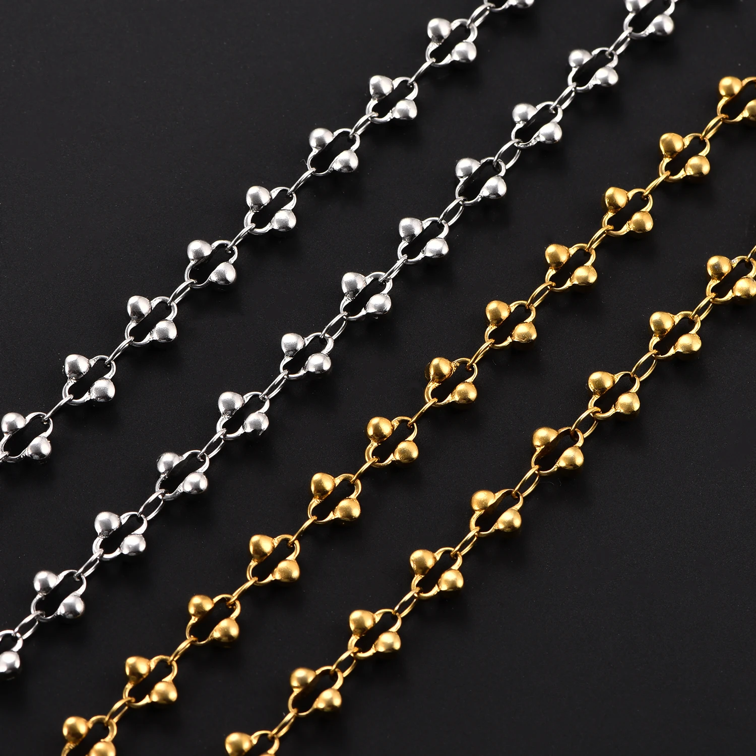 Elegant Stainless Steel Charm Bracelet/Necklace in Gold & Silver for Women - Fashion Jewelry Gift