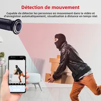 Caméra de visionneuse de porte WiFi 3MP HD 2.4G/5G, œil de porte vidéo avec détection de mouvement et audio bidirectionnel, Tuya Smart Life pour la sécurité à domicile 4