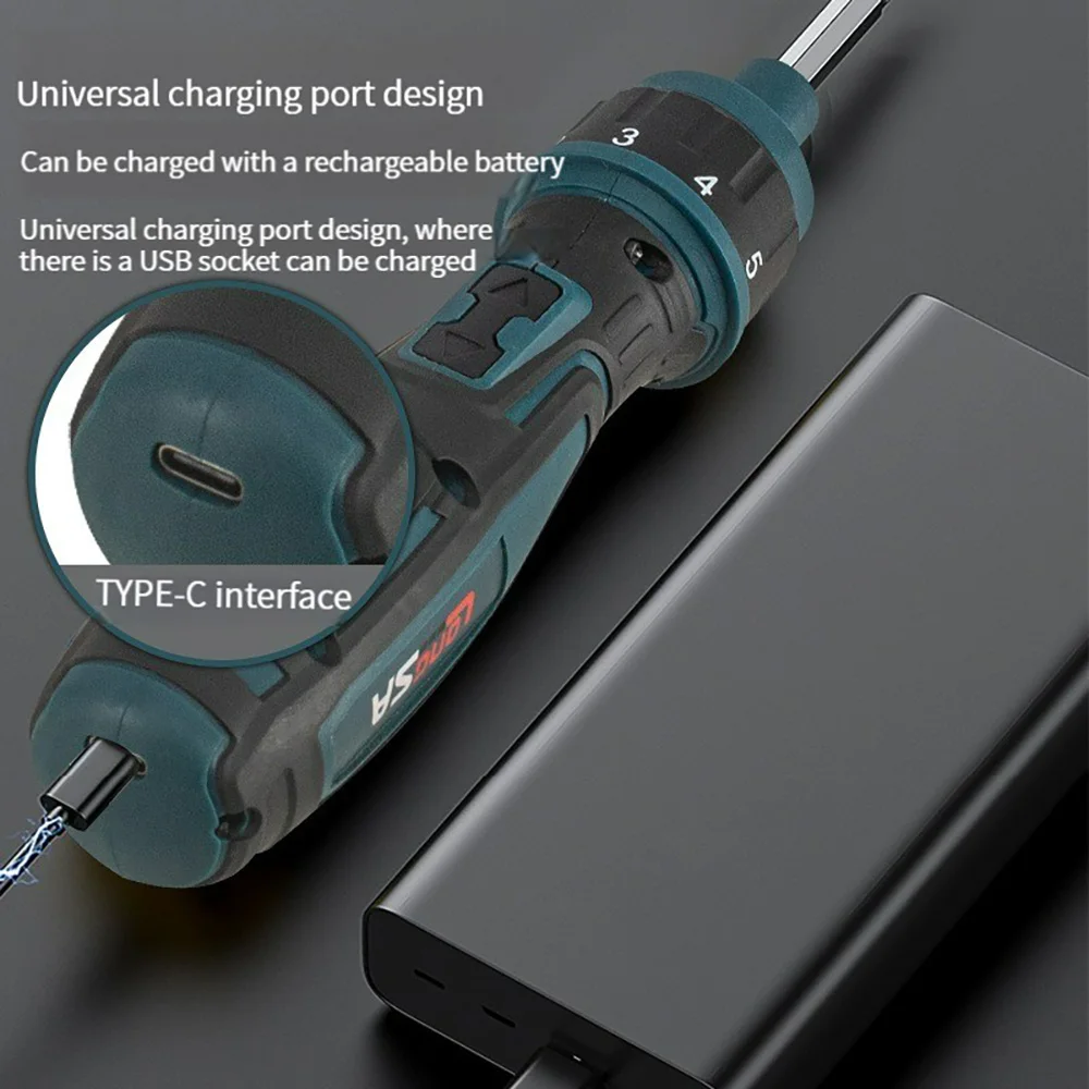 3.6V 200rpm 2Nm 1300mAh 미니 전기 드릴 래칫 스크루 드라이버 키트 무선 충전식 스크루 드라이버 세트 드릴 배터리 구동