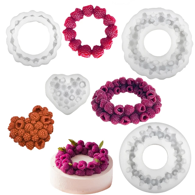 Raspberry Circle or Raspberry Heart Cake Mold French Dessert Silicone Cake Molds Pastry Decoration Baking Tools Kitchen Bakeware Raspberry Circle or Raspberry Heart Cake Mold French Dessert Silicone Cake Molds Pastry Decoration Baking Tools Kitchen Bakeware